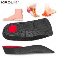ราคา Orthopedic Half Insole Arch Support Shoes Insoles for Feet Plantar Fasciitis Shoe Pads Velvet Comfort Autumn Inserts (48452460294)