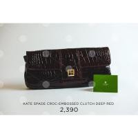 ราคา KateSpadeClutchDeepRed (8480063515)