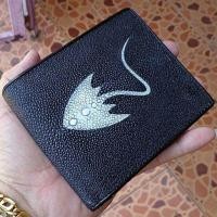 ราคา กระเป๋าหนังปลากระเบนของแท้ 100% (722947359)