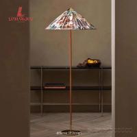 ราคา Bamboo Hat Floor Lamp Vintage Restaurant Bedroom Living Room Study Decoration LED Floor Lamp French Retro Canvas Table L (52354194426)