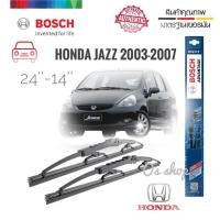ราคา *แนะนำ* ที่ปัดน้ำฝน ใบปัดน้ำฝน ซิลิโคน ตรงรุ่น Honda Jazz 2003-2007 GD ไซส์ 24-14 ยี่ห้อ BOSCH ของแท้ 100% BOSCH (23368476773)