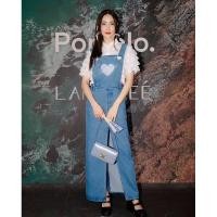 ราคา Pomelo x Landmee Lace Top and Jean Dress Set แท้% (27825508868)