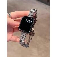 ราคา Bling ไม่สม่ําเสมอสร้อยข้อมือโลหะ link สําหรับ Apple Watch band ผู้หญิง 40 มม. 41 มม. 42 มม. 44 มม. 45 มม. 46 มม. (42552530320)