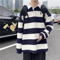 ราคา พร้อมส่งเสื้อแขนยาว ลายทาง คอปก (5155369614)