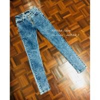 ราคา กางเกงยีนส์เอวสูง ส่งฟรี!! (342084997)