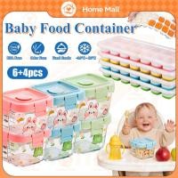 ราคา 6 + 4PCS คอนเทนเนอร์อาหารเด็กผลไม้แก้วชุดอาหารเด็กทนความร้อน Anti-Leaking Bekas Makan Bayi (40879315212)