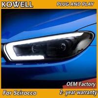 ราคา Car Styling for VW Scirocco Head Light 2008-2017 Scirocco Headlight DRL Turn Signal Low High Beam P (53704378954)