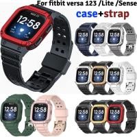 ราคา สายรัดซิลิโคนสําหรับ Fitbit Versa 2 / Versa 3 / Fitbit Sense Band เคสกันกระแทกนาฬิกา TPU สําหรับ Fitbit Versa / Versa Lite (49156729092)