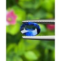 ราคา พลอย ไพลิน Blue Sapphire 1.10 กะรัต (Cts.) พลอยแท้ อัญมณีมงคลประจําวันเกิด เครื่องประดับพลอย (22209065014)
