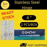 ราคา GENOVA GDH-4 บานพับประตูสแตนเลส / บานพับประตูสําหรับงานหนัก Ensel Pintu Kayu ( 2 ชิ้น/เซ็ต) (23943370876)