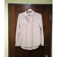 ราคา เสื้อเชิ้ตลายทางสีชมพูขาว ยี่ห้อ TOMMY HIFIGER #106(3) (4551624333)