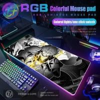 ราคา HYBXAXC Honkai Star Rail Painon แผ่นรองเมาส์ RGB Gaming Mouse Pad โต๊ะ HD Gamer ไฟ LED ขนาดใหญ่ XXL 900x400x3 มม.แผ่นรองเมาส์ (51457400837)