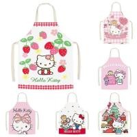 ราคา ผ้ากันเปื้อนลายการ์ตูนสำหรับผู้ใหญ่และเด็กผ้ากันเปื้อน HelloKitty ผ้ากันเปื้อนแขนกุดป้องกันสีสำหรับสตูดิโอ (29257371249)
