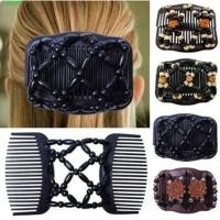 ราคา JOUST Vintage Magic Hair Comb, Bun Holder ยืด Headwear กิ๊บติดผมลูกปัดยืดหยุ่น, อุปกรณ์เสริมผมหวี-Stay Hair จัดแต่งทรงผม Disc กิ๊บติดผม Claw DIY (53806726618)
