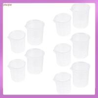 ราคา 10 ชิ้นถ้วยวิทยาศาสตร์ตัวอย่างถ้วยตัวอย่างจบการศึกษาขนาดสีขาววัดโปร่งใส (46458173994)
