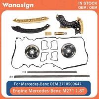 ราคา Engine Timing Chain Kit W/ Camshaft Adjusters Kit For Mercedes-Benz W203 W211 R171 C200 C230 271 M2 (43478965626)