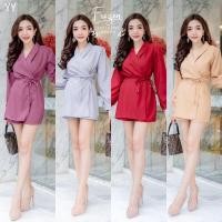 ราคา จั้มสูทแขนยาวขาสั้น ทรงกางเกงกระโปรงป้ายหน้า#ชุดเที่ยว#ชุดทำงาน#ชุดออกงาน #ทําบุญ #งานบวช#งาน แต่ง #ชุดราตรี#ชุดแฟชั่น (19854214480)