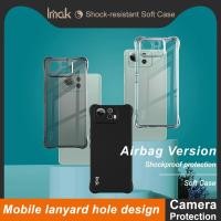 ราคา Imak สําหรับ ASUS Zenfone 12 Ultra 5G ปลอกกันกระแทก Clear Soft TPU กรณีถุงลมนิรภัย Matte สีดําซิลิโคนปกหลัง (52106879404)