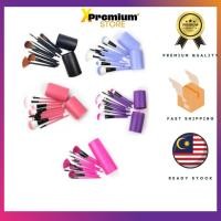 ราคา 12 ชิ้น NYLON Make Up Brush Set พร้อมที่ใส่กระบอกกลม / 24 ชิ้น Professional Make Up Brush พร้อมกระเป๋ากระเป๋า (23968903292)