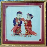 ราคา ‼️ส่งฟรี‼️ครอสติชปักสำเร็จพร้อมกรอบ กระจก (7218375163)