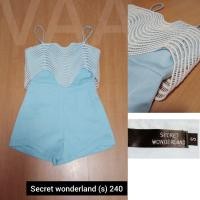 ราคา จั้มสูทขาสั้น งานป้าย secret wonderland(s) สีฟ้า งานน่ารักมากค่ะ สภาพเหมือนใหม่ (5047992852)