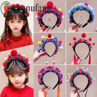 ราคา คาดผมลายโอเปร่าปักกิงสำหรับเด็ก สไตล์ตังเกวียน เพียรล์พลัสม์แดง เครื่องประดับผมสไตล์โบราณ (52706366022)