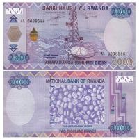 ราคา Africa-ยี่ห้อใหม่ UNC Luwanda 2000 Francs ธนบัตรเหรียญต่างประเทศ 2014 P-40jfhyt331 (42879680954)