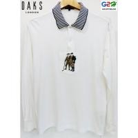 ราคา DAKS LONDON แท้ เสื้อยืดโปโลแขนยาวสีขาว (1108842528)