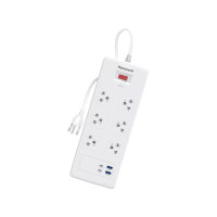 ราคา Honeywell 6 Outlet Surge Protector with 2 x Type-C with PD and 2 x USB-A By Dotlife (41674146353)
