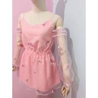 ราคา เดรสสายเดี่ยวสีชมพู(ป้ายมาการอง) (14919098428)