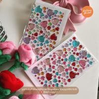 ราคา frommoon [พร้อมส่ง] valentine สติกเกอร์คริสตัล Crystal sticker คริสตัลสติกเกอร์ สติกเกอร์ ลายหัวใจ (54255073260)