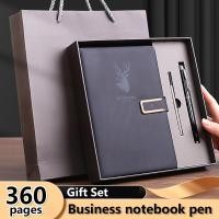 ราคา ชุดของขวัญ-สมุดโน๊ตหนังพรีเมี่ยมพร้อมปากกาลงนามและปลายปากกา-สีสุดหรูมากมาย (46656535989)