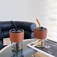 ราคา แก้วใส 400ml แก้วกาแฟ แก้วพกพา (16893642173)