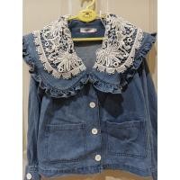ราคา เสื้อยีนส์แขนยาวคอแต่งลูกไม้ ป้าย Joobs (51006181886)