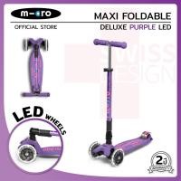 ราคา Micro Scooters รุ่น Maxi Deluxe Foldable LED สกูตเตอร์ 3 ล้อ สีม่วง (4184958408)