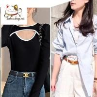 ราคา พร้อมส่ง เข็มขัด หัวทอง เข็มขัด ผู้หญิงเข็มขัดแฟชั่นเกาหลี (21232973809)