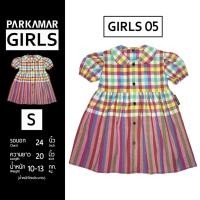 ราคา ชุดกระโปรง ชุดเด็กผู้หญิง GIRLS 05 ไซส์ S ชุดเดรส ชุดผ้าขาวม้า ผ้าฝ้าย ผ้าไทย PARKAMAR ใส่เที่ยว ใส่เล่น ใส่สบาย (26185242979)