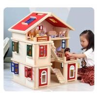 ราคา บ้านไม้ของเล่น บ้านไม้ตุ๊กตา DIY ของเล่นเสริมสร้างการเรียนรู้ (26555033236)