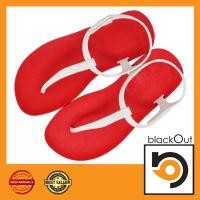 ราคา Blackout Flipper Slingblack / แตะหนีบรัดส้นแดง(หูขาว) (1605347858)