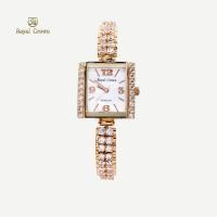 ราคา Royal Crown รุ่น 3819B แบรนด์เนมแท้ นาฬิกาข้อมือผู้หญิงเล็กๆกันน้ำ ล้อมเพชร - Vayo Jewelry (24452588331)