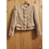 ราคา BALMAIN BROWN FULL BUTTON TWEED BLAZER (55706004556)