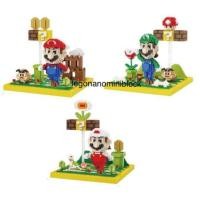 ราคา Legonano เลโก้ นาโน lego nano nanoblock มาริโอ้size พิเศษมีฉาก (1250655315)