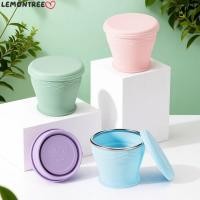 ราคา LEMONTREE ถ้วยซิลิโคนพับได้, ซิลิโคนพร้อมฝาปิดถ้วยแบบพับเก็บได้แบบพับเก็บได้, ถ้วยน้ําดื่มแบบพกพา 200 มล. แคมป์ปิ้ง (53904417207)