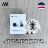 ราคา Mumba® High Fidelity Concert Earplugs 24dB Advanced Filter Technology Ear Protection ที่อุดหูนักดนตรี ใช้ซ้ำได้ (18085389692)