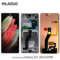 ราคา Amoled หน้าจอสัมผัส LCD พร้อมกรอบ 6.8 นิ้ว S21 Ultra 5G SM-G998F/DS แบบเปลี่ยน สําหรับ Samsung Galaxy S21 Ultra (23869575864)