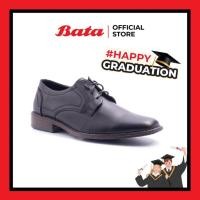 ราคา Bata MEN'S DRESS รองเท้าคัทชูผู้ชาย รองเท้าหนังแท้ LEATHER แบบเชือก สีดำ รหัส 8246452 (7226079737)