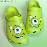 ราคา Monster Mike Wazowski Big-Eye Clogs - Mens Closed-Toe Breathable Outdoor Sandals, Casual Beach Water Shoes (51408089246)