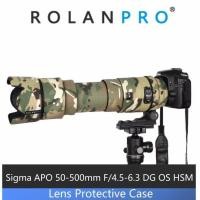 ราคา ROLANPRO เลนส์ Camouflage Coat Rain Cover สําหรับ Sigma APO 50-500 มม.F/4.5-6.3 DG OS HSM เลนส์ป้องกันกรณีสําหรับ Nikon Canon Sleeve (51550154379)