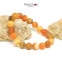 ราคา หินอาเกต หินดวงตาสวรรค์ สีเหลือง Yellow Agate 10 มิล หินโมรา หินมงคล หินสี หินสีเหลือง By.Meechok (5256462995)
