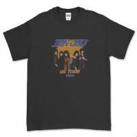 ราคา ร้อน 3 คอลูกเรือเสื้อยืดคอกลมเสื้อยืด พิมพ์ลายวง Bon JOVI - US TOUR 1984 สําหรับผู้ชายผ้าฝ้ายแท้ (14297759461)